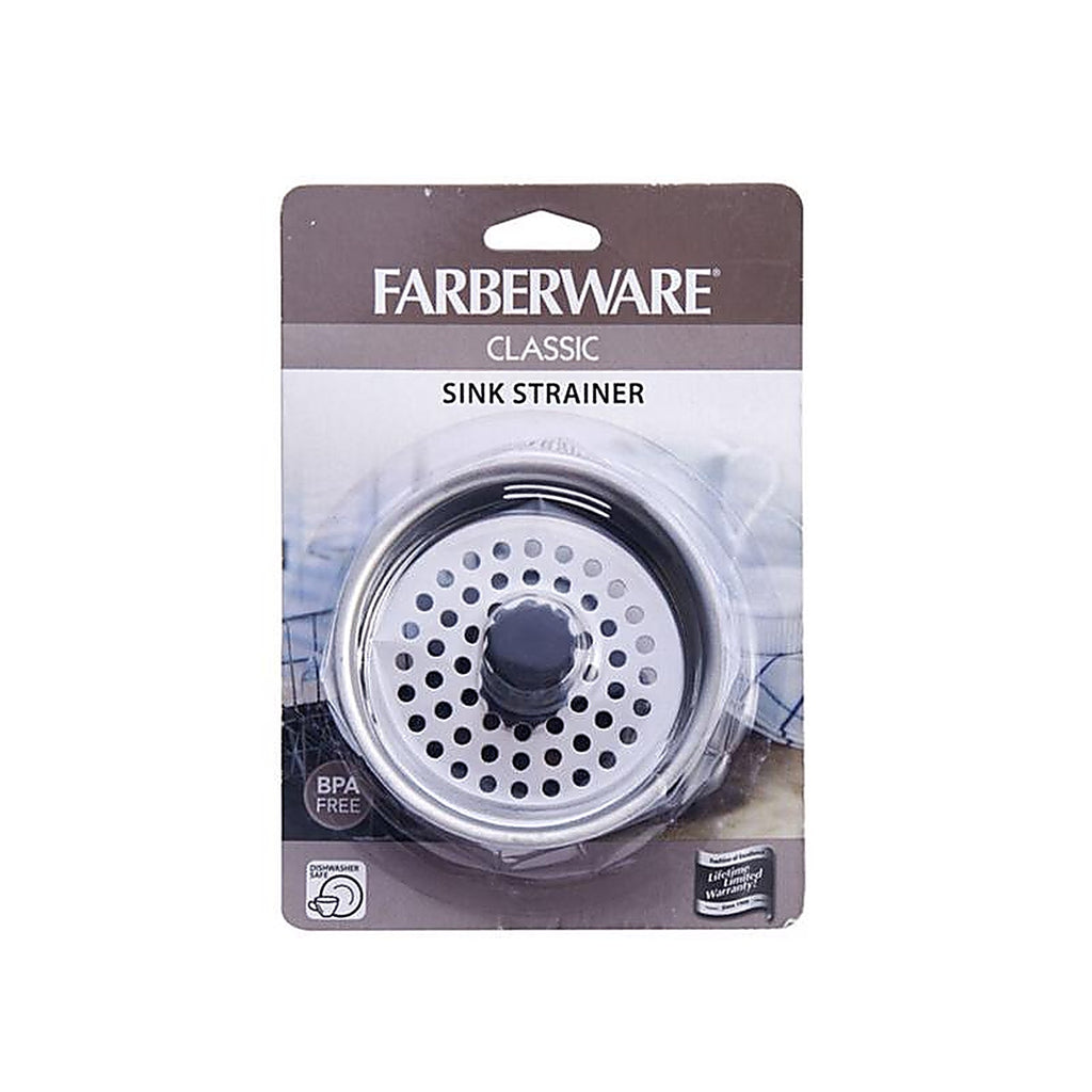Farberware 5215798 Chrome Stainless Steel Kitchen Sink Strainer