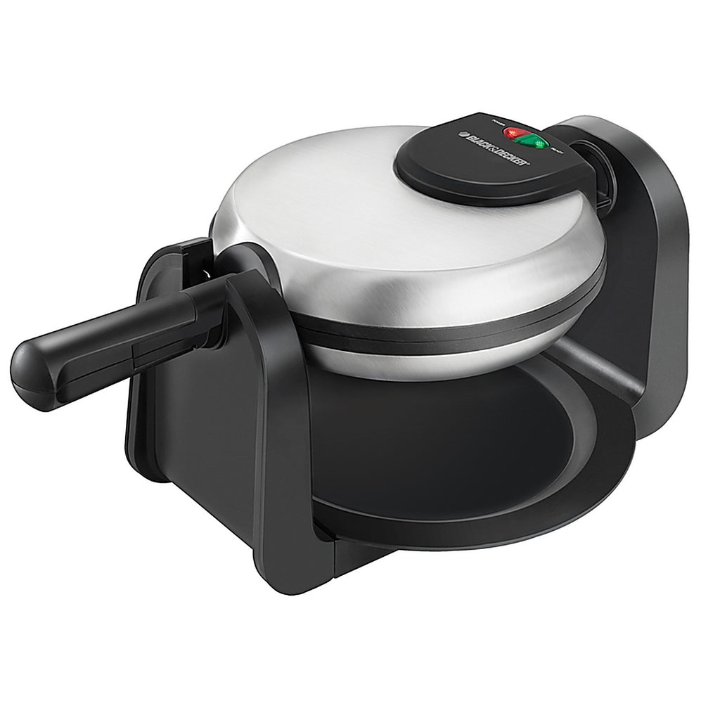 Black+Decker WM1404S 4 waffle Black/Silver Stainless Steel Belgian Waffle Maker