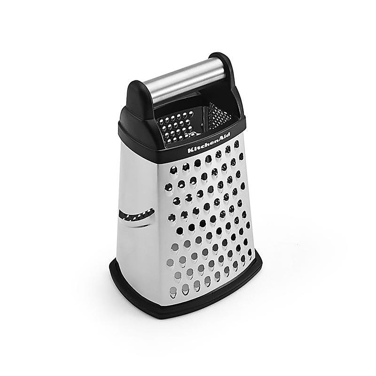 KitchenAid KN292OSOBA 6.25 in. W x 5.25 in. L Black/Silver Stainless Steel Box Grater