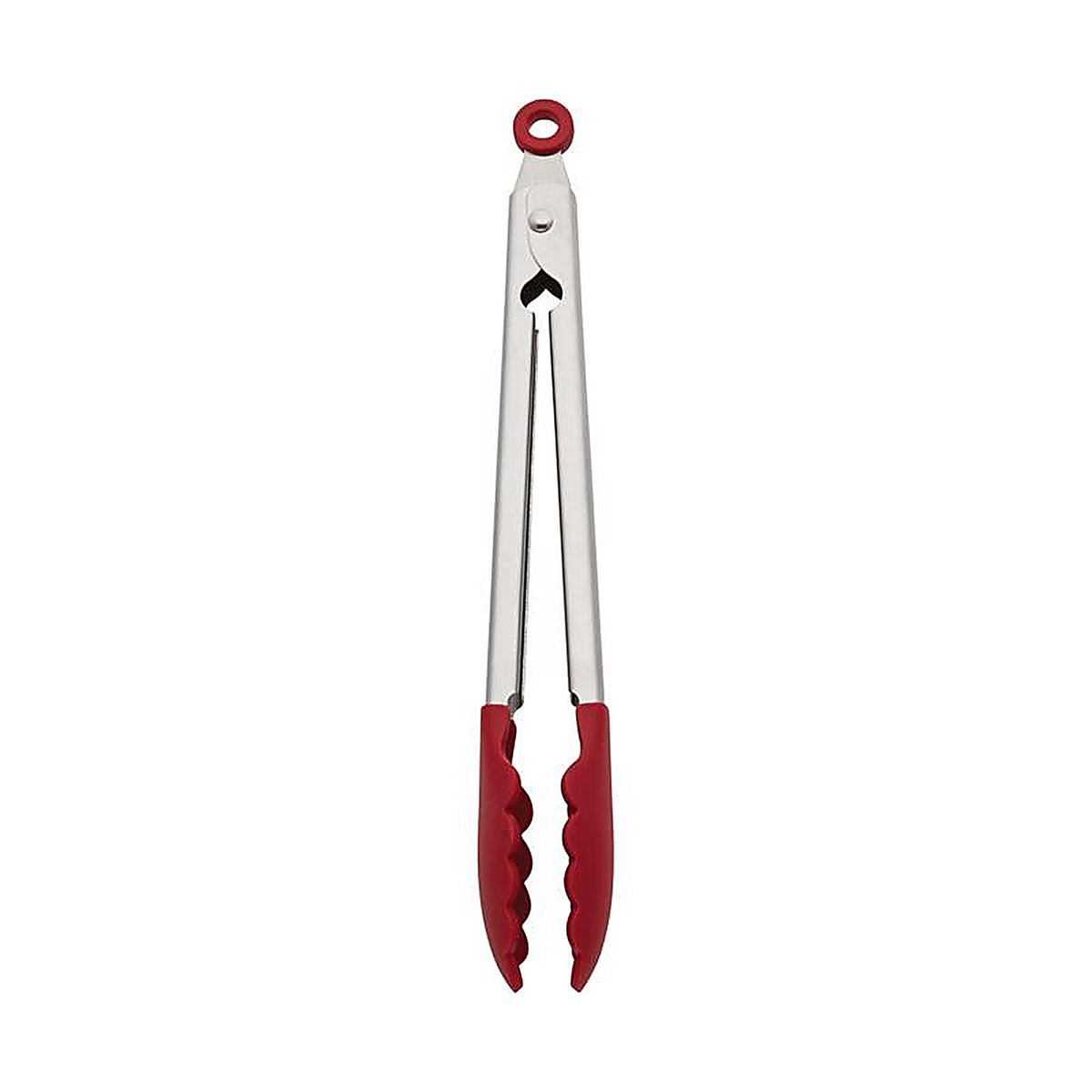 KitchenAid KO094OHERA 1.38 in. W x 10.83 in. L Silver/Red Silicone/Stainless Steel Tip Tongs