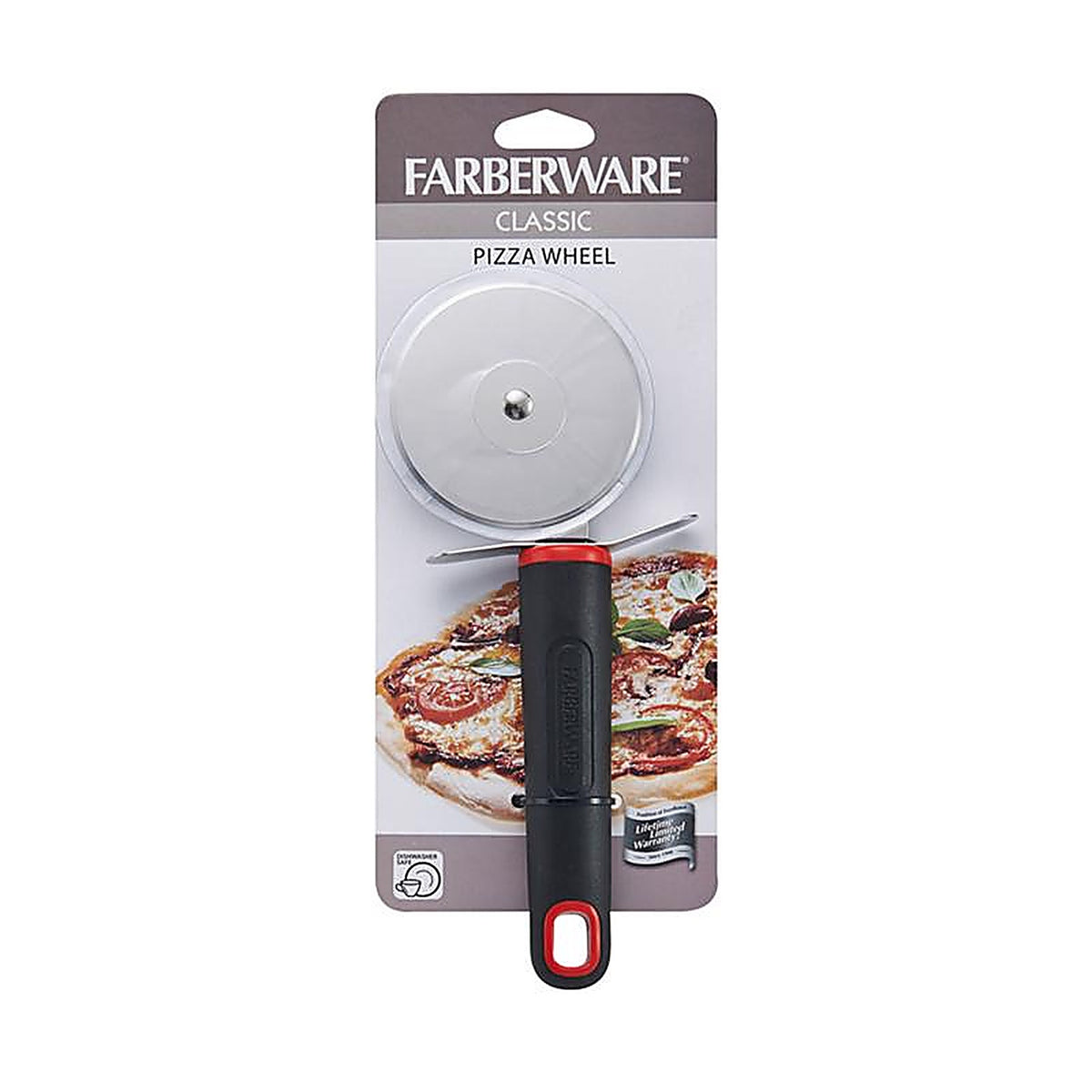Farberware 5211651 7-1/2 in. L Black/Silver Plastic/Stainless Steel Pizza Wheel