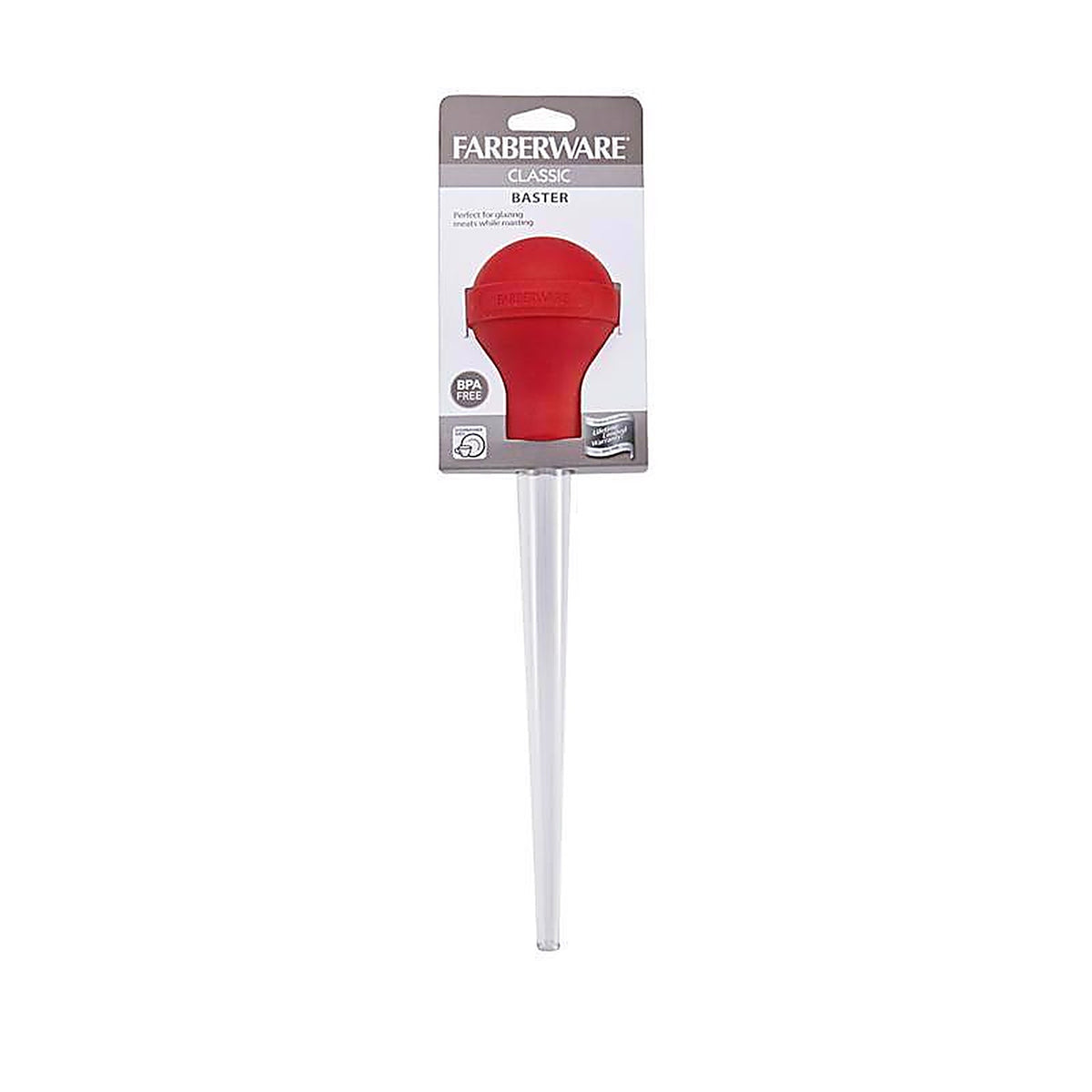 Farberware 5211675 11 in. L Black Plastic/Rubber/Silicone Baster