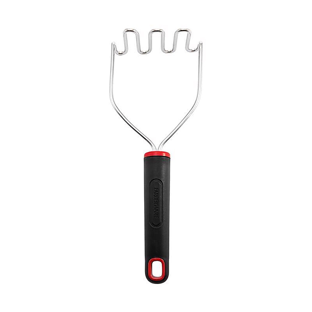 Farberware 5211649 Black/Silver Plastic/Stainless Steel Potato Masher