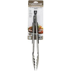 Farberware 5216095 12 in. L Silver Silicone/Stainless Steel Tongs