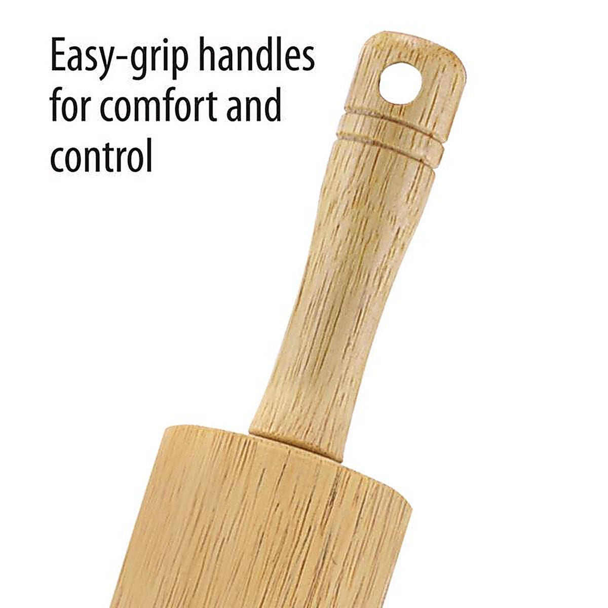 Farberware 5215807 17 in. L x 3 in. Dia. Wood Bakers Rolling Pin Natural