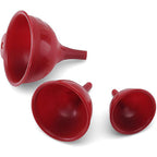 Farberware 5215731 Red Plastic Funnel Set
