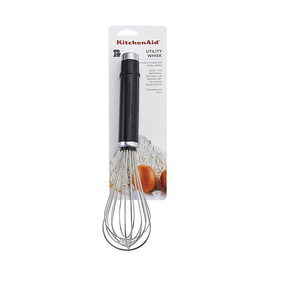KitchenAid KE060OHOBA Black/Silver ABS Plastic/Stainless Steel Whisk