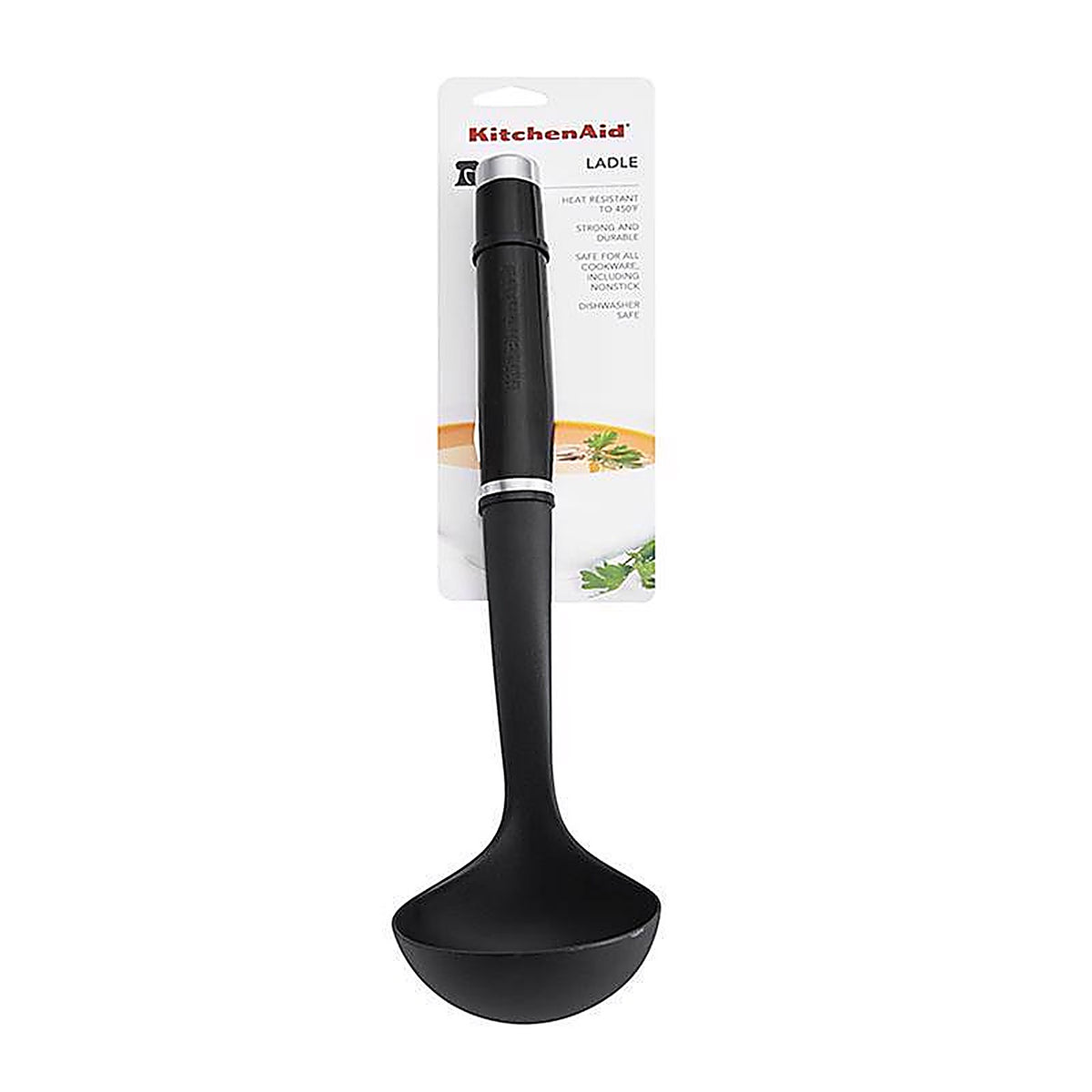 KitchenAid KE006OHOBA Black ABS Plastic Ladle