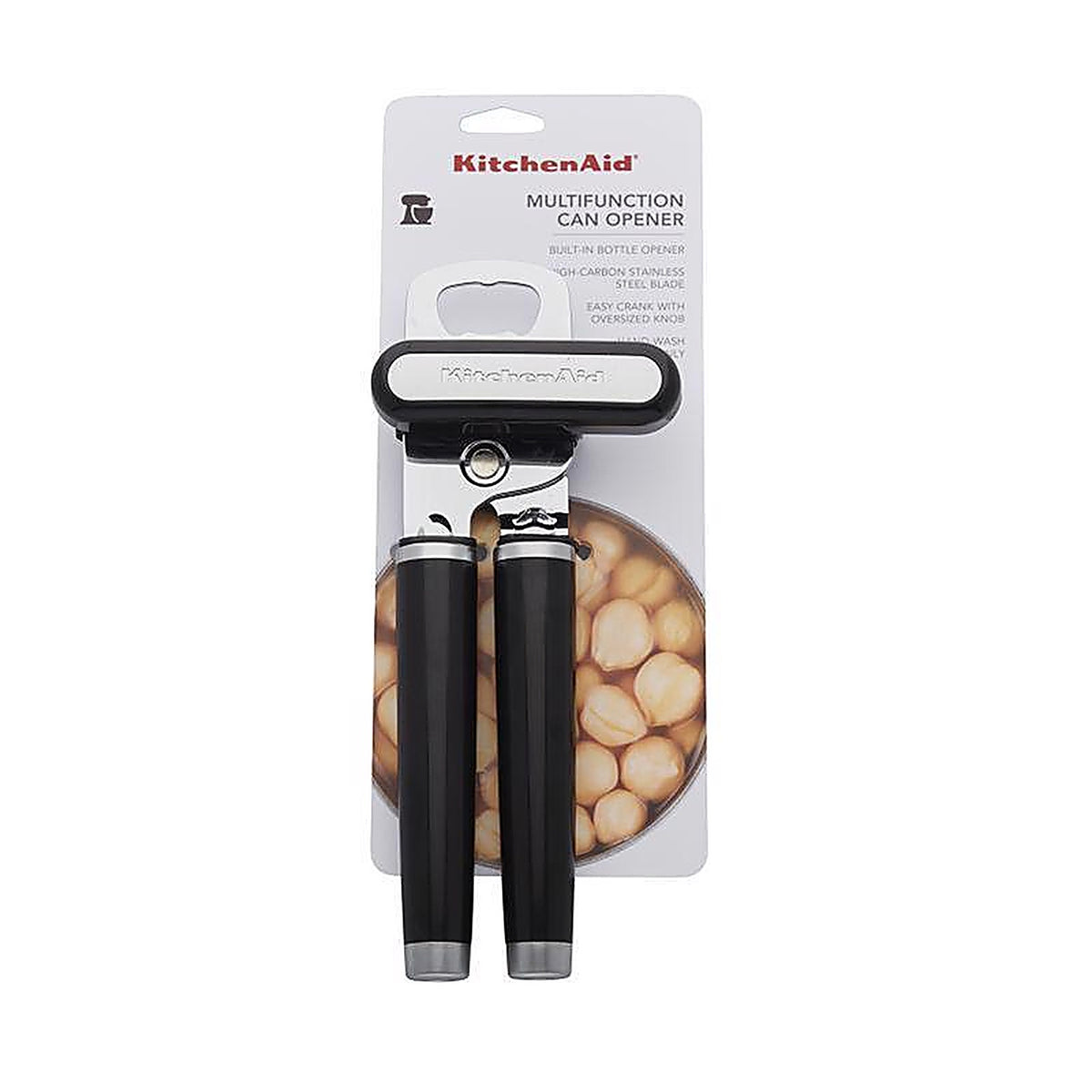 KitchenAid KE199OHOBA Black ABS/Stainless Steel Manual Bottle/Can Opener