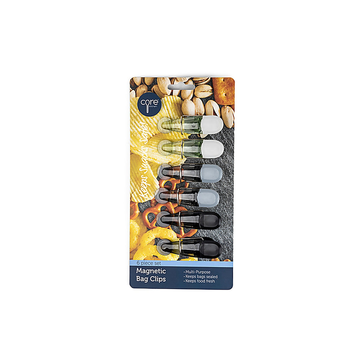 Core Kitchen AC29893 Assorted Bag Clips 6/Pack