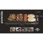 Proctor Silex - 38513MN - Black Plastic Nonstick Surface Electric Griddle 200 Sq in