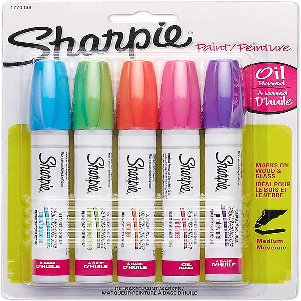 Sharpie 1770459 Assorted Medium Tip Paint Marker 5 pk