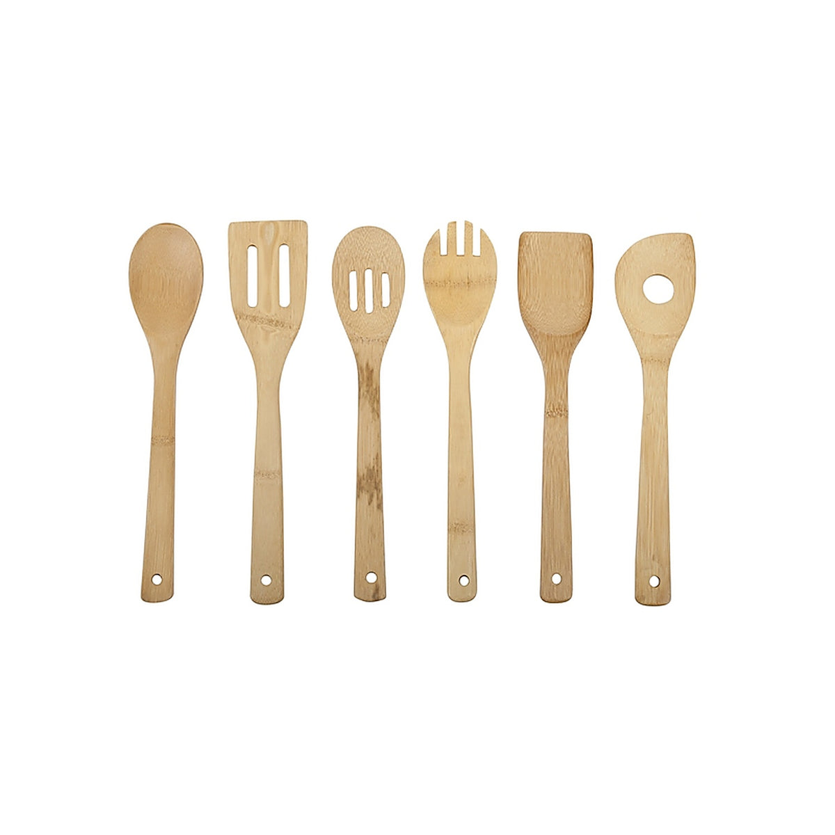Core Kitchen AC29902 4.37 in. W x 15.35 in. L Natural Bamboo Utensil Set L-15.35 W-4.37 H-2.48