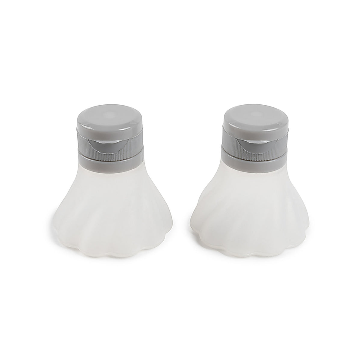 Core Kitchen AC29829 Core Home 1.97 in. W x 5.51 in. L Clear/Gray Silicone/Polypropylene Condiment Container