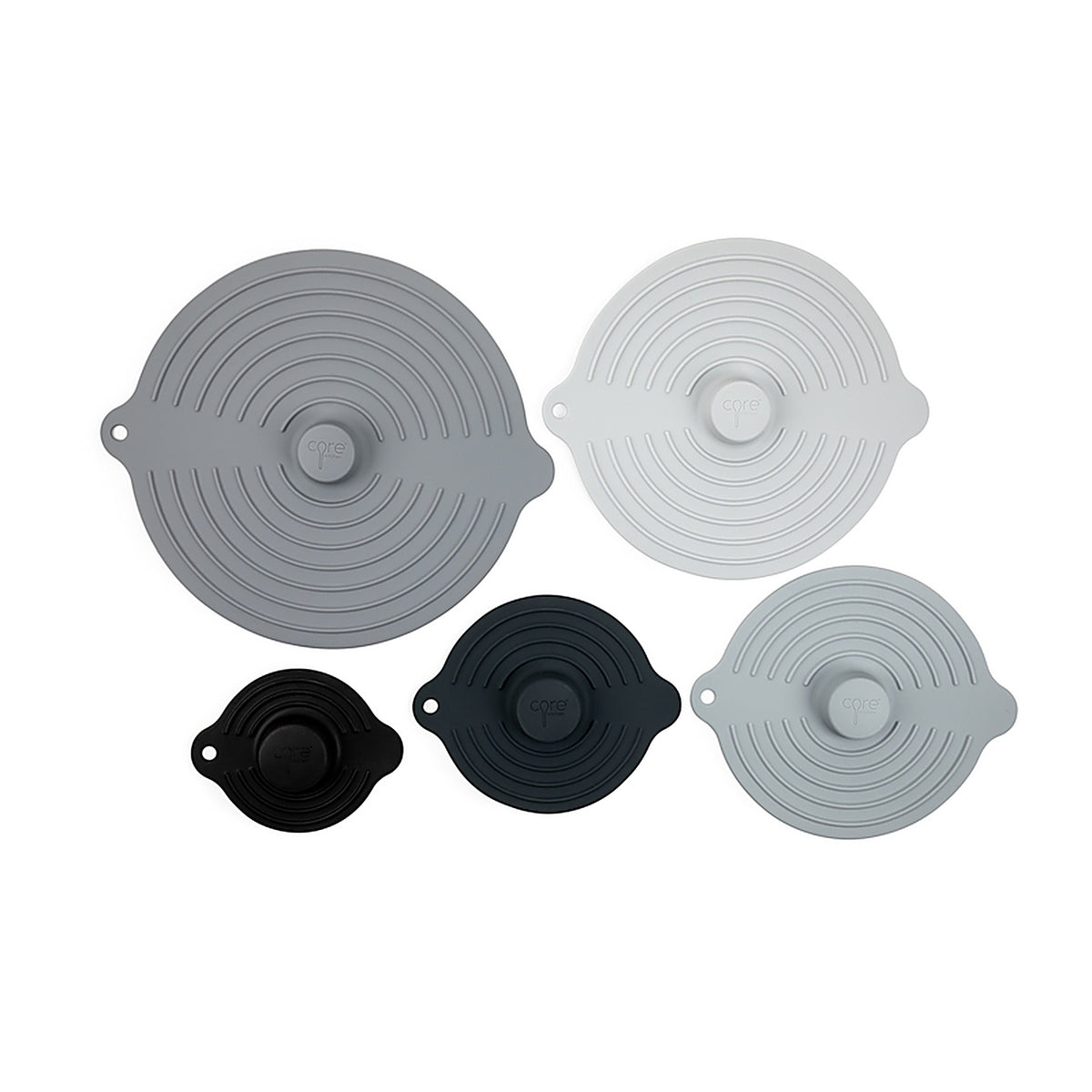 Core Kitchen AC29906 4.72 in. W x 5.96 in. L Assorted Silicone Suction Lid Set L-5.96 W-4.72 H-0.89