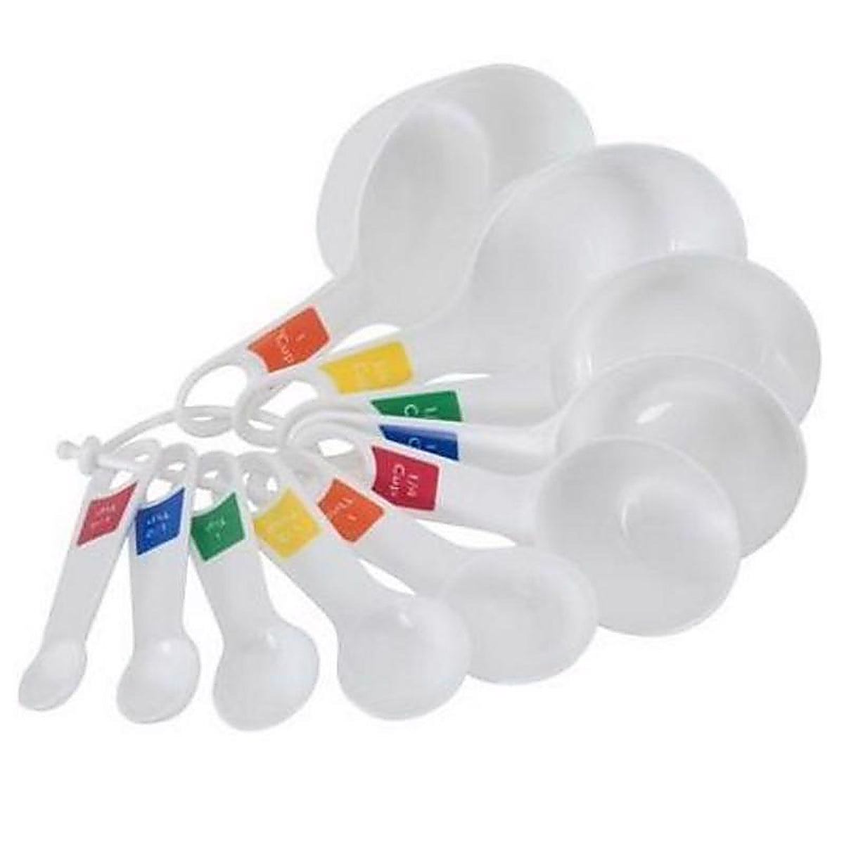 Farberware 5216060 Plastic White Measuring Spoon and Cup Set