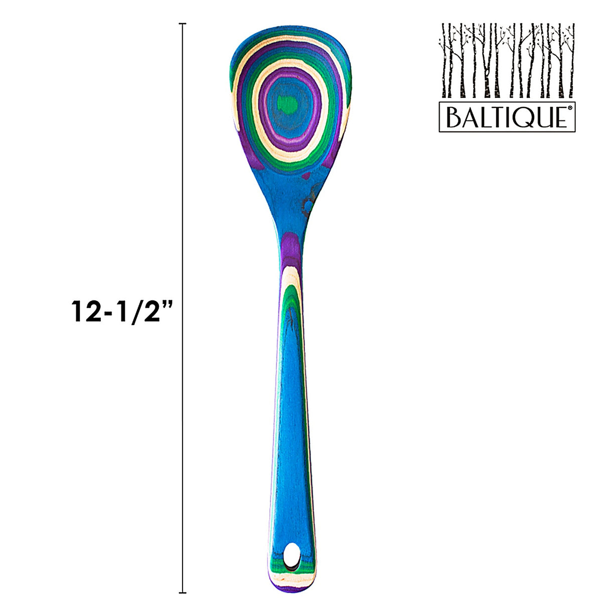 Totally Bamboo - 20-9600 - Baltique Multicolored Birch Wood Mixing Spoon