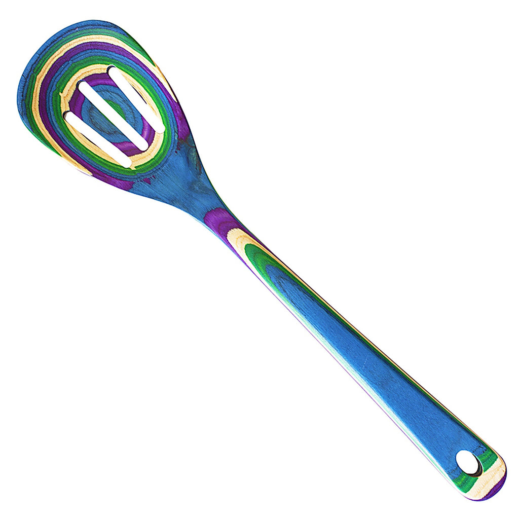 Totally Bamboo - 20-9601 - Baltique Multicolored Birch Wood Slotted Spoon