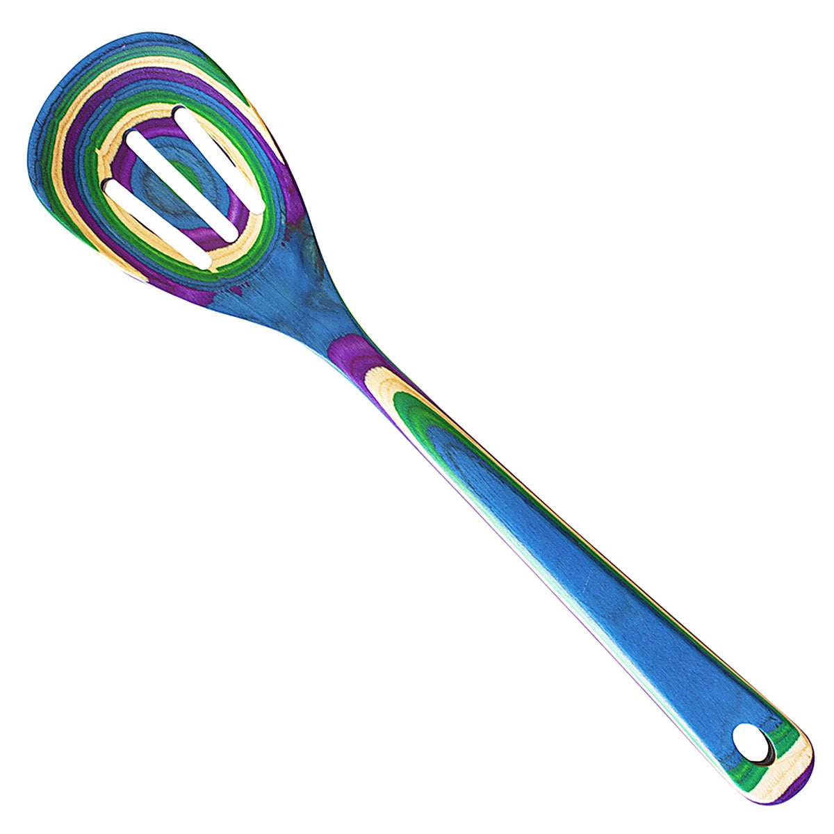 Totally Bamboo - 20-9601 - Baltique Multicolored Birch Wood Slotted Spoon