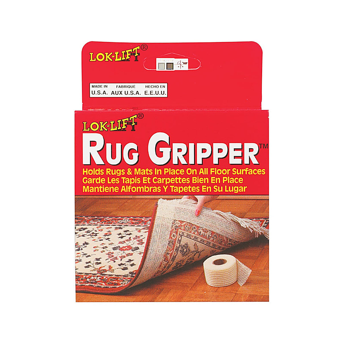 Lok-Lift - 2525A-12 - 2.5 In. W X 25 Ft. L Reversible Scrim Indoor Rug Gripper