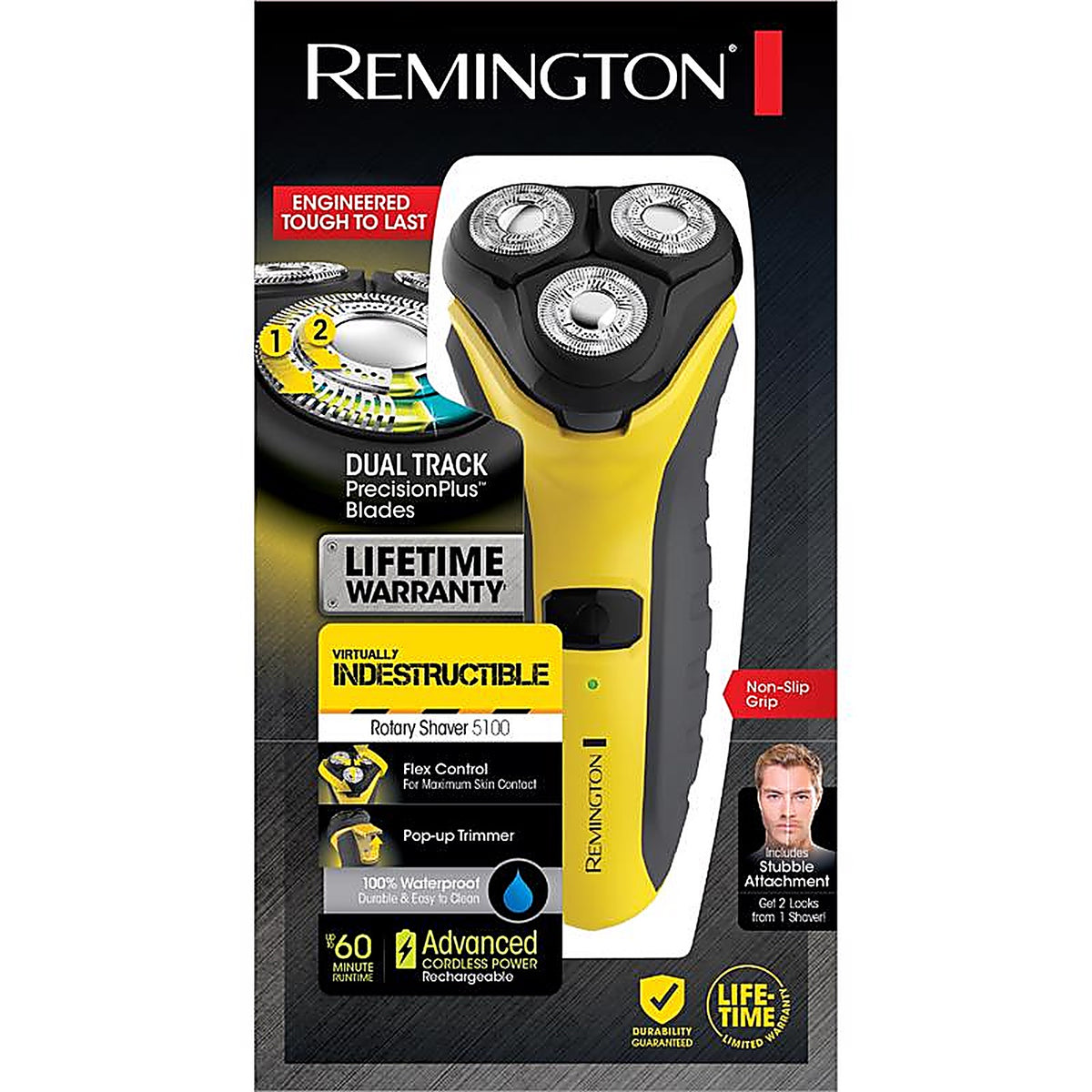 Remington PR1855A Virtually Indestructible Flex and Pivot Electric Shaver