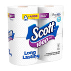 Scott 10183 Toilet Paper 4 roll 1000 sheet 4 in.