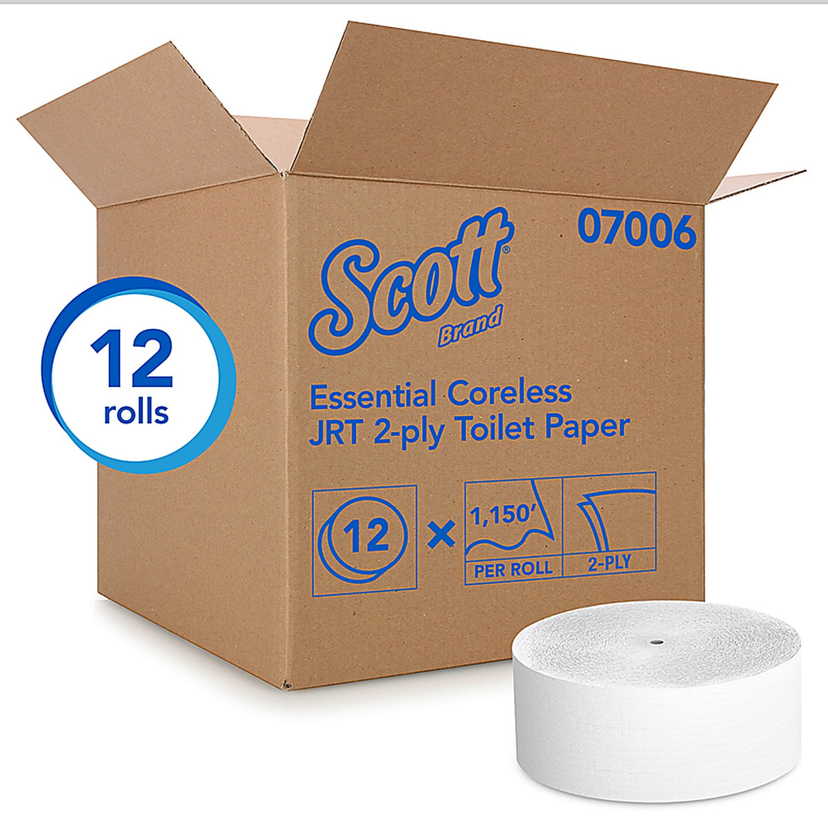 Scott 7006 Essential Coreless Toilet Paper 12 roll