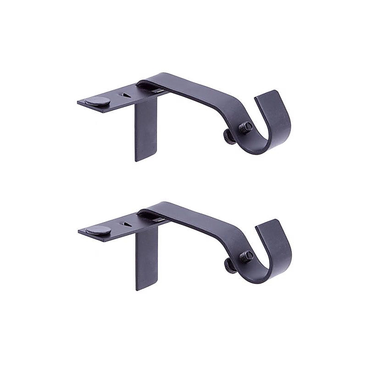 Kenney - KN76008 - Fast Fit Matte Black Curtain Rod Bracket 5/8 In. L