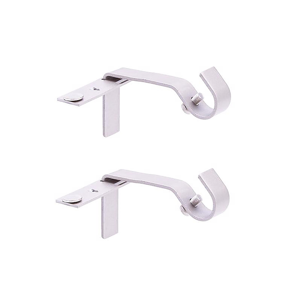 Kenney - KN76009 - Fast Fit Brushed Nickel Silver Curtain Rod Bracket 5/8 In. L