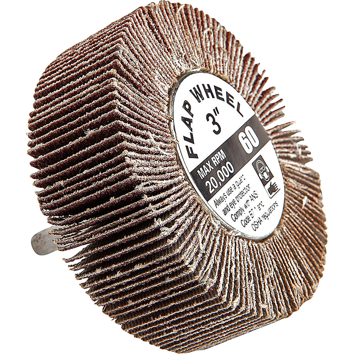 Forney - 60181 - Flap Wheel, Shank Mounted, 3 in X 1 in