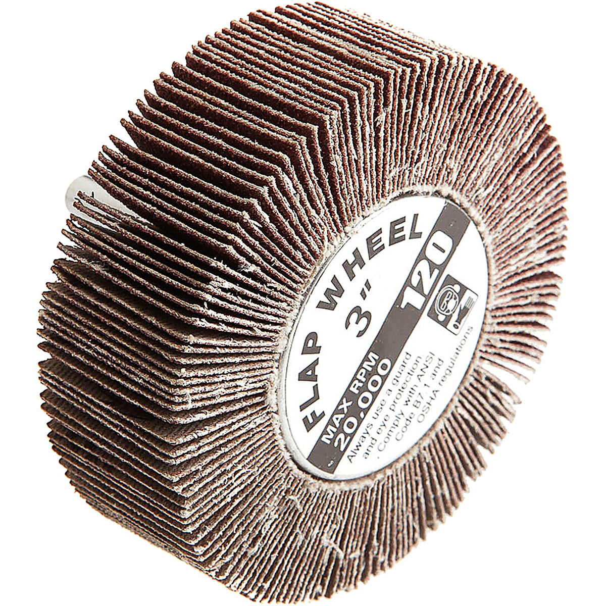 Forney - 60183 - Flap Wheel, Shank Mounted, 3 in X 1 in