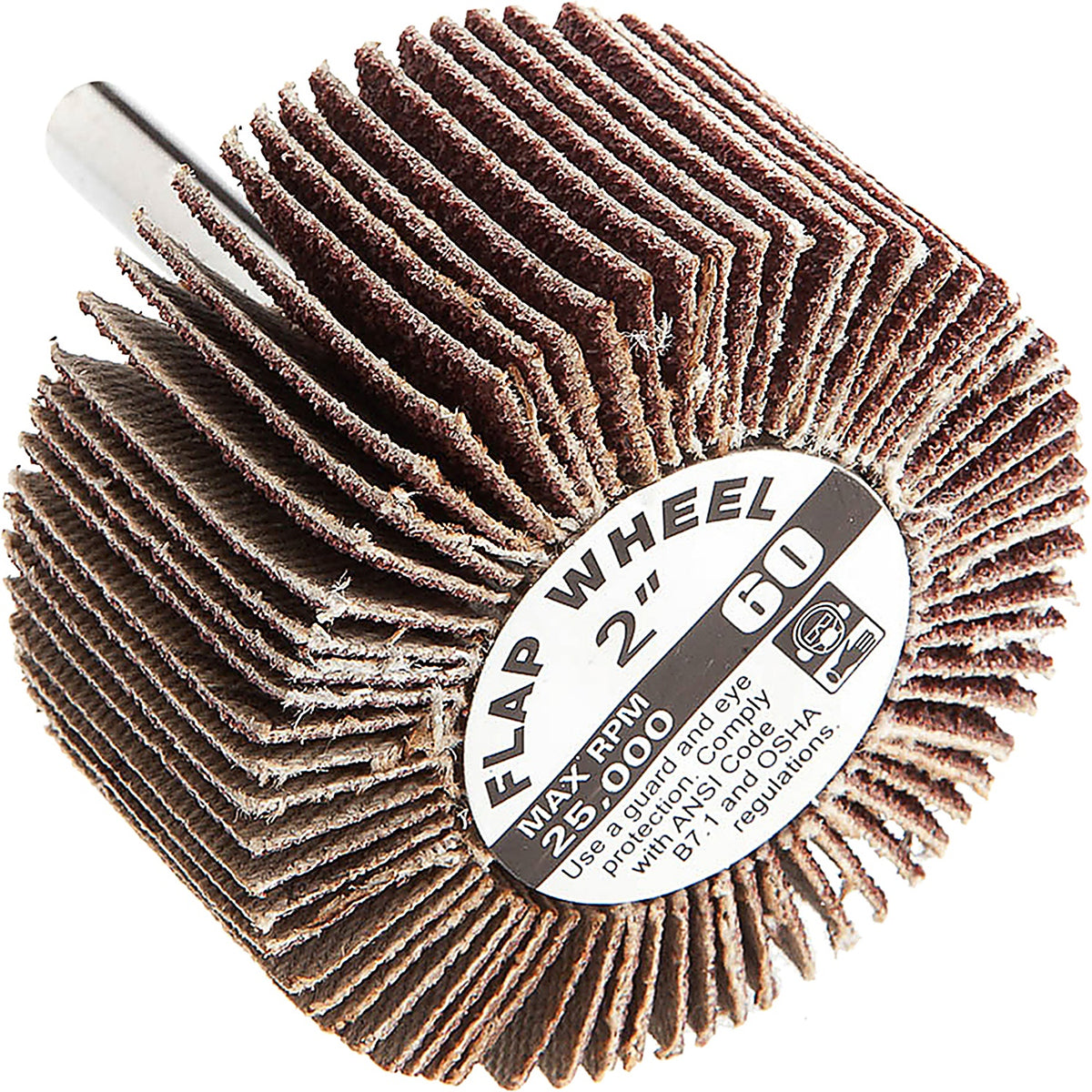 Forney - 60184 - Flap Wheel, Shank Mounted, 2 in X 1 in