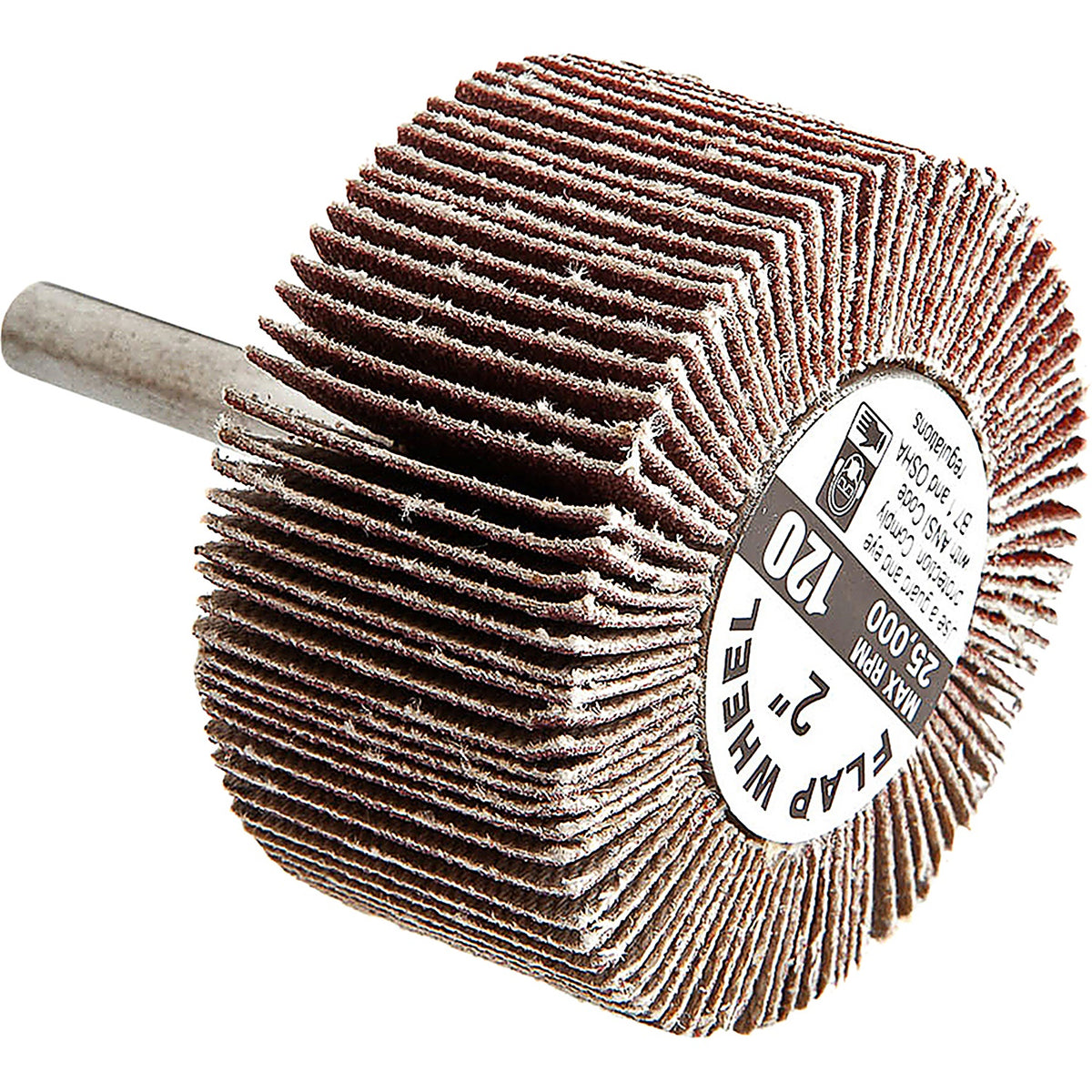 Forney - 60186 - Flap Wheel, Shank Mounted, 2 in X 1 in