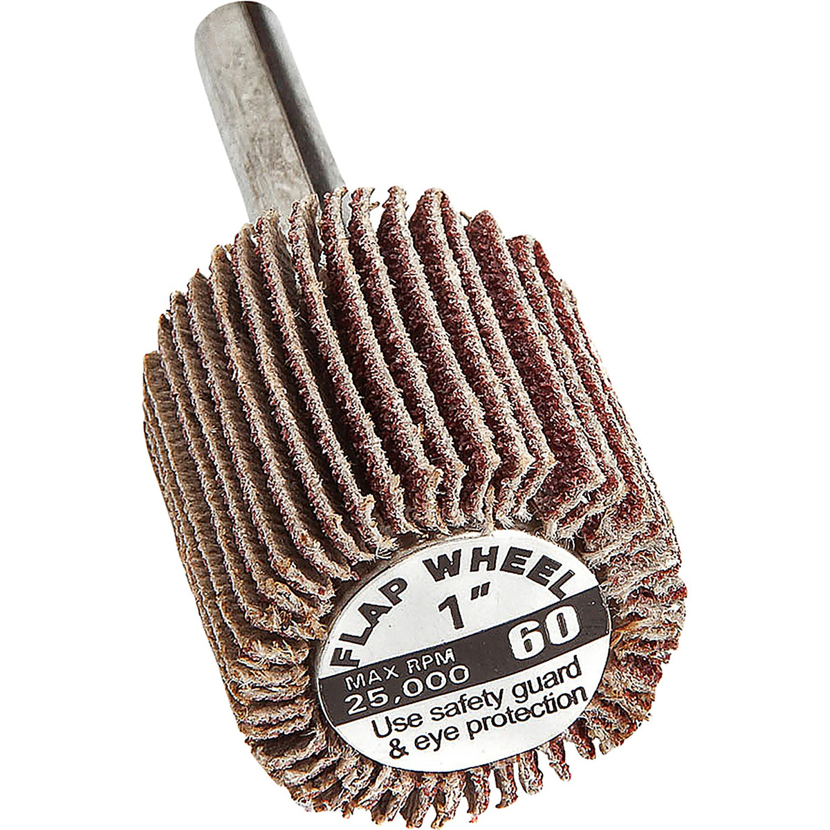 Forney - 60190 - Flap Wheel, Shank Mounted, 1 in X 1 in