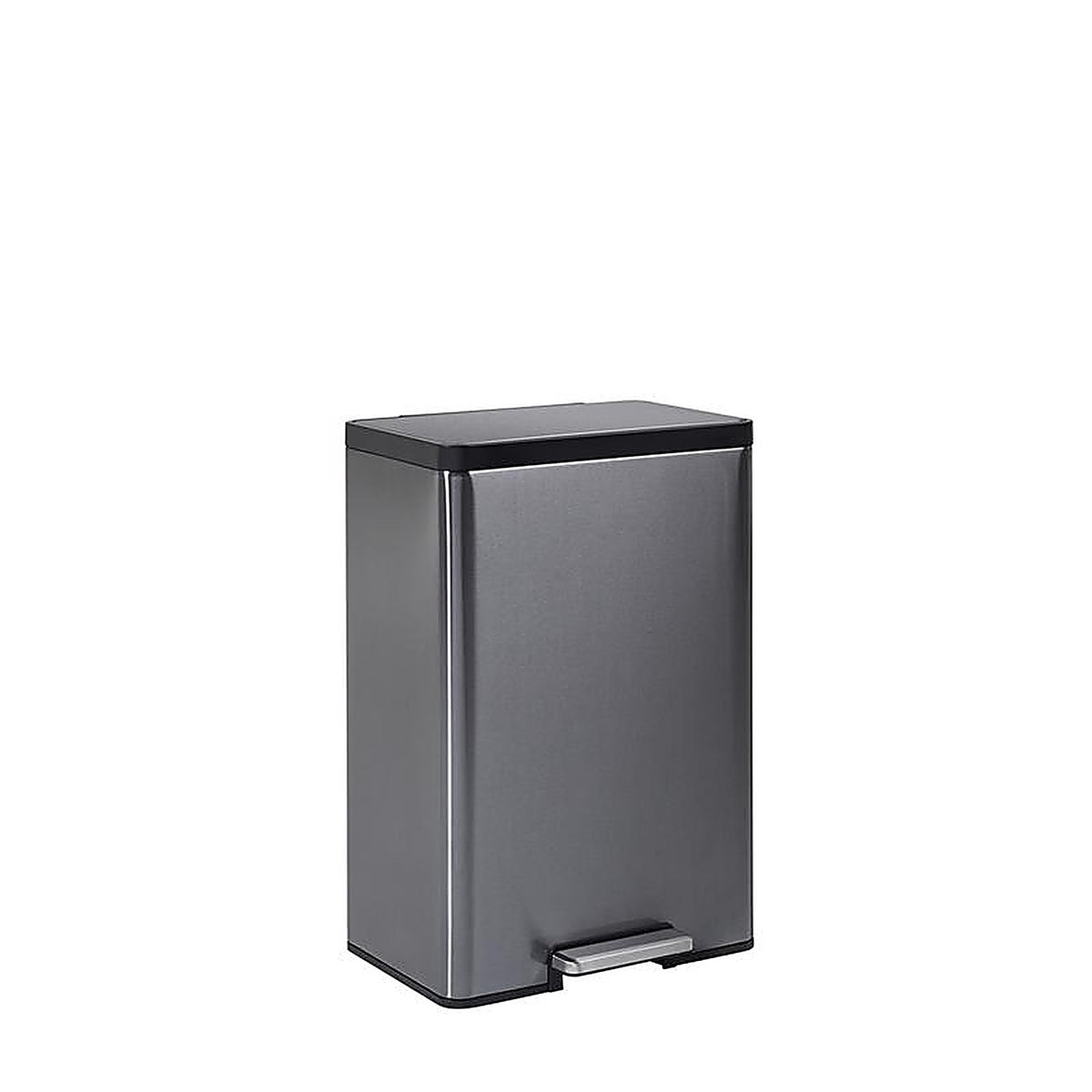 RubberMaid 2112520 12 gal Gray Stainless Steel Step-On Trash Can