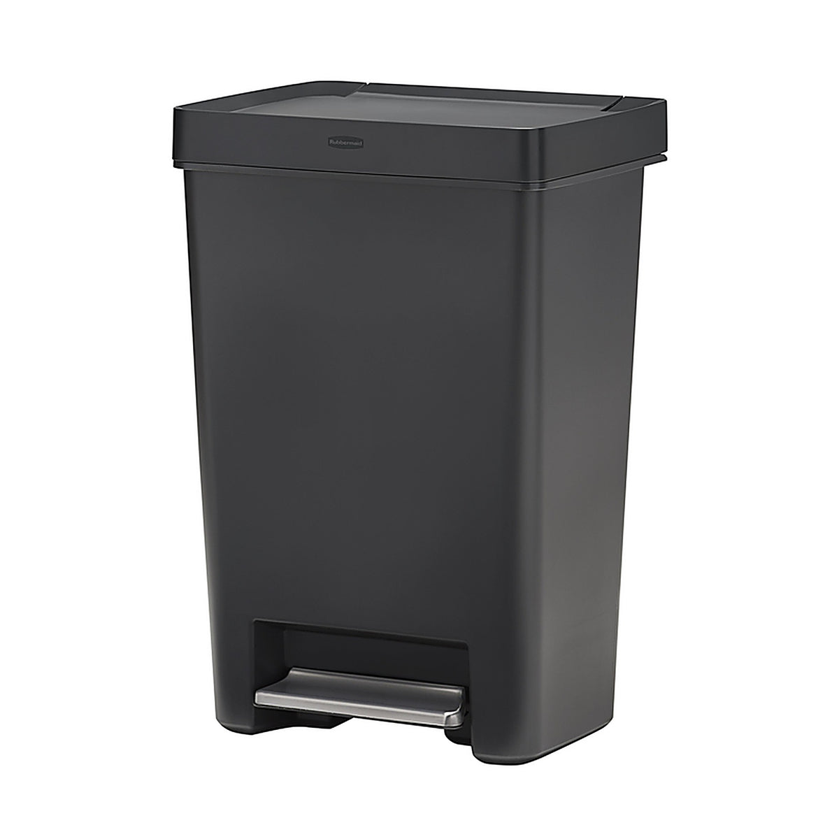 Rubbermaid 2120984 Premier Series II 13 gal Gray Plastic/Stainless Steel Step On Trash Can