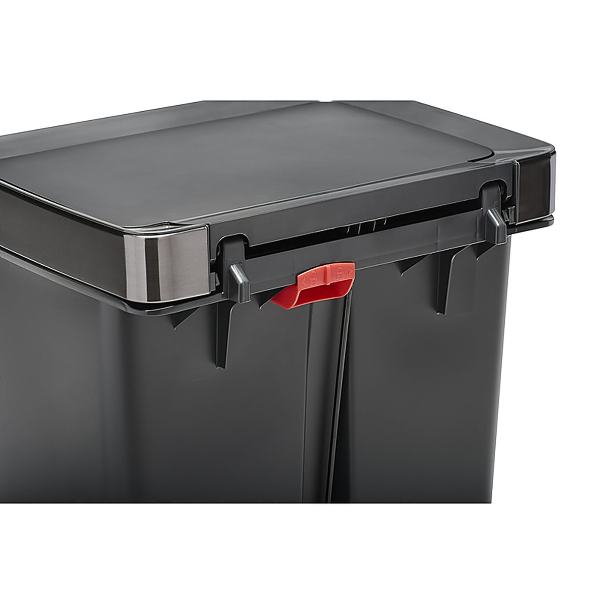 RubberMaid 2120983 Premier Series III 13 gal Gray Plastic/Stainless Steel Step On Trash Can