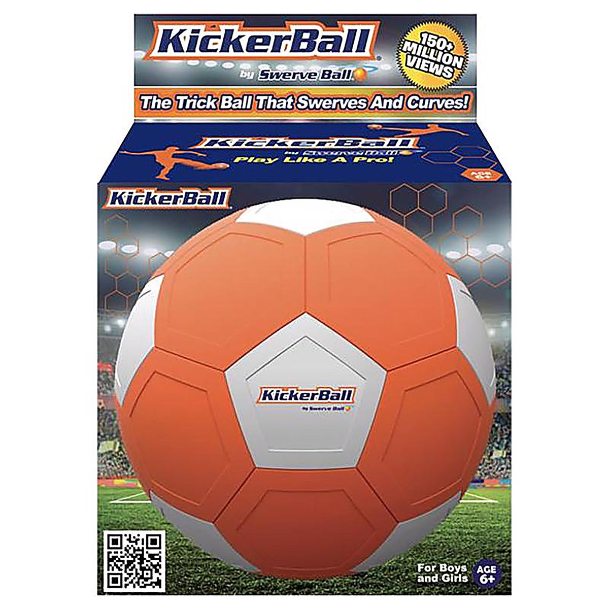 Kickerball - KCK06MCNS - Swerve Ball Sports Soccer Ball 1 Pack