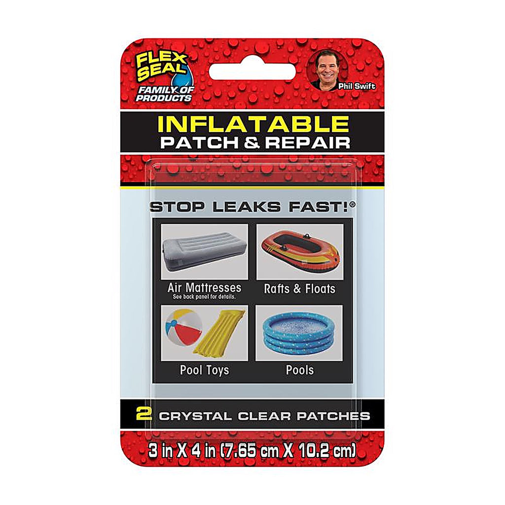 FLEX KITPVC3X4 SEAL Stop Leaks Fast Inflatable Patch & Repair Kit PVC 2 pk
