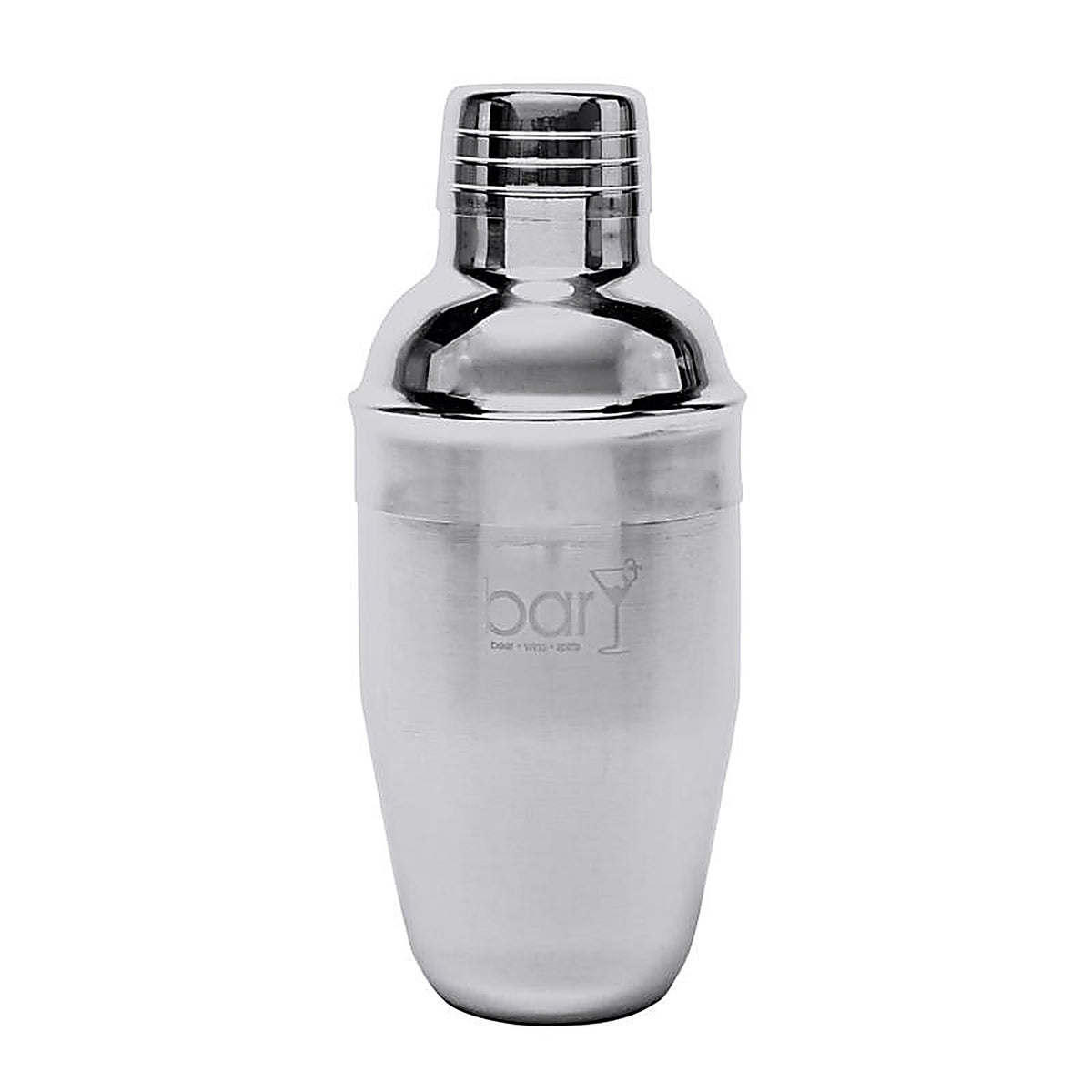 BarY3 VIO-0092 12 oz Silver Stainless Steel Cocktail Shaker