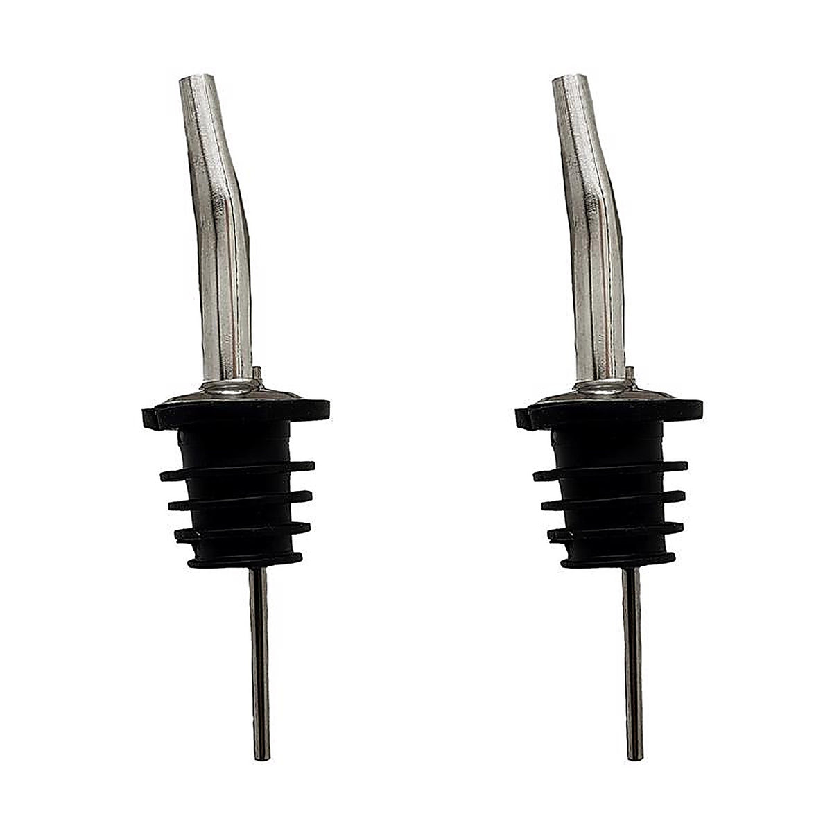 BarY3 BAR-0141 Black/Silver Stainless Steel Liquor Pourer