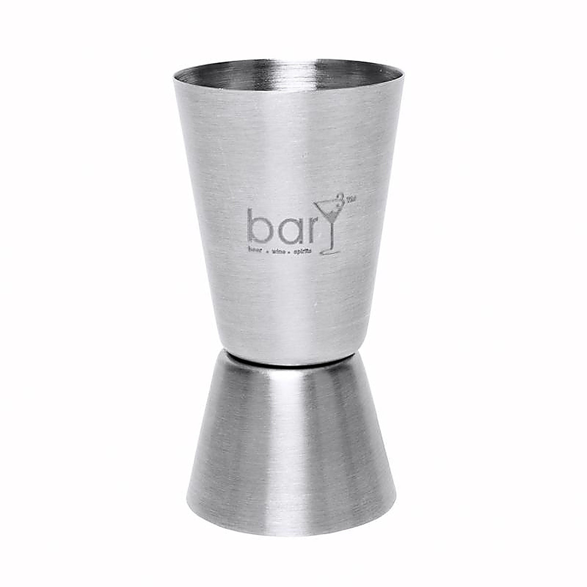 BarY3 BAR-0762 1.5 oz Silver Stainless Steel Double Jigger