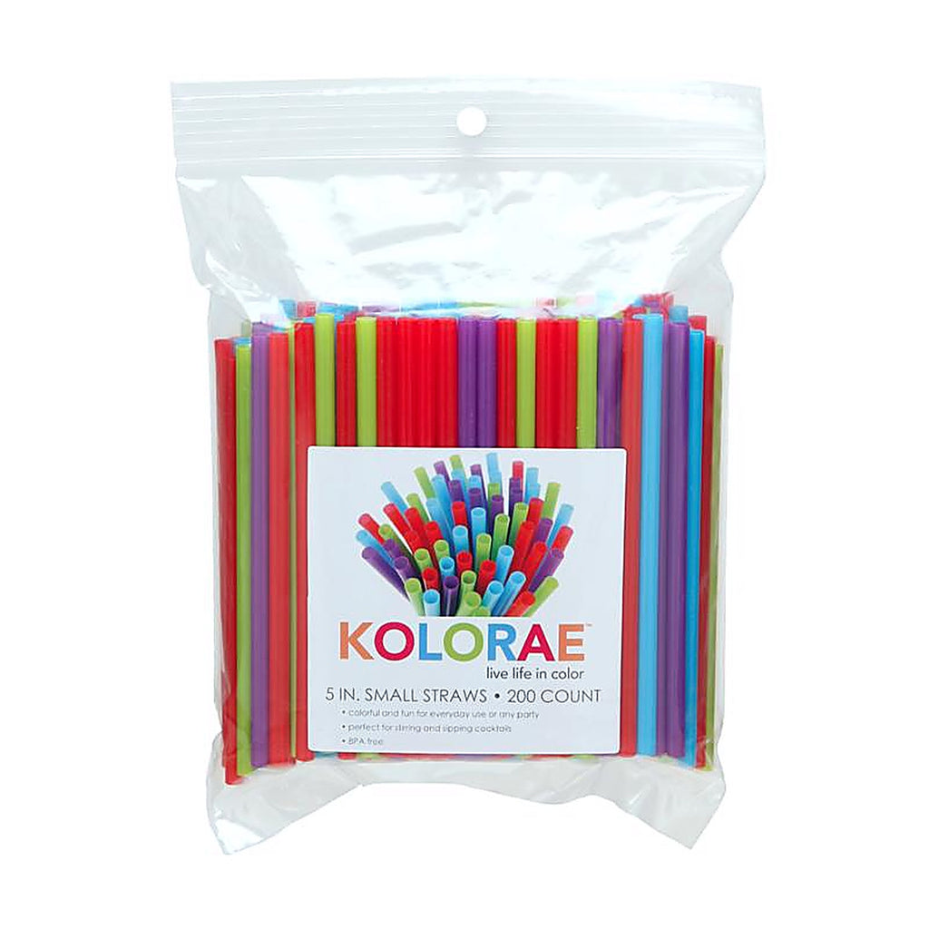 Kolorae - KOL-0035 - Assorted Plastic Drinking Straws