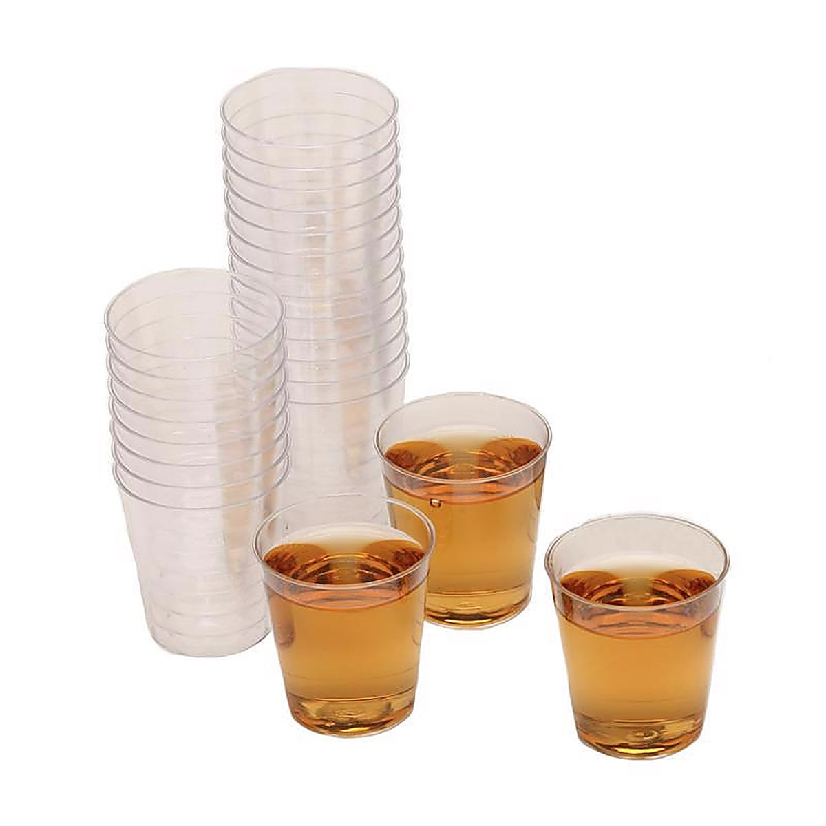 BarY3 BAR-0329 1 oz Clear Polyester Disposable Shot Glass