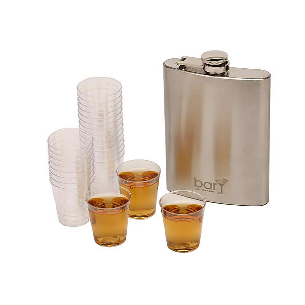 BarY3 BAR-0329 1 oz Clear Polyester Disposable Shot Glass