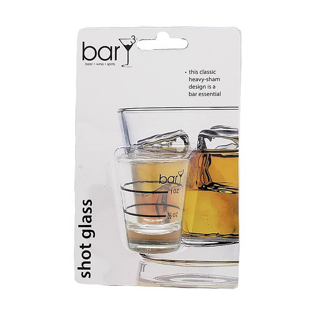 BarY3 BAR-0140 1.5 oz Clear Glass Shot Glass