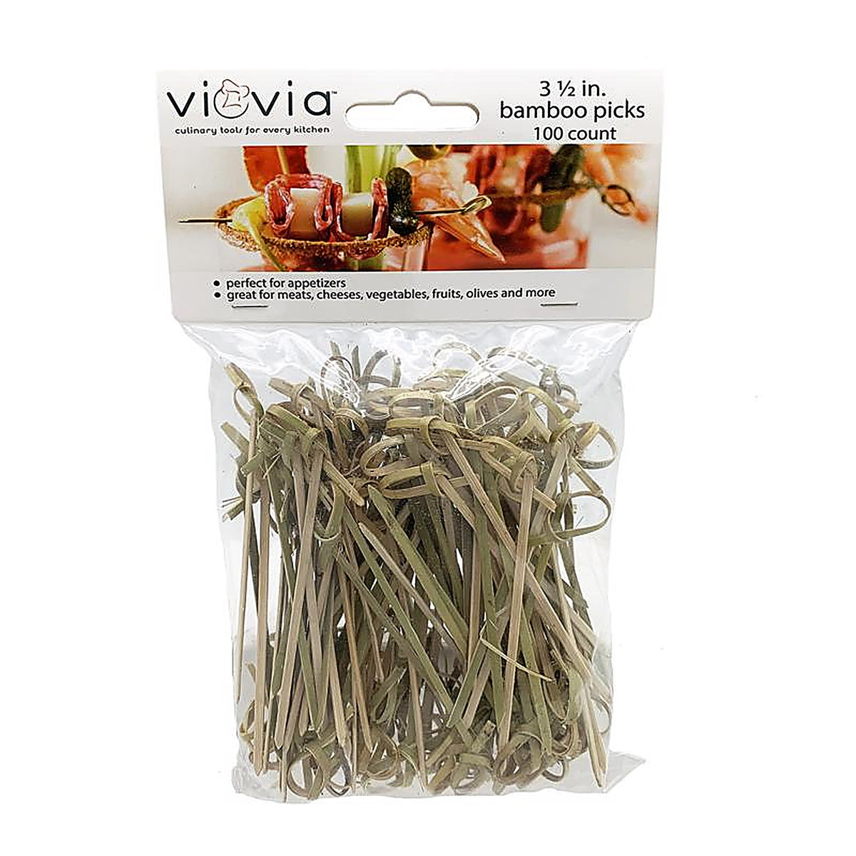 Viovia - VIO-0112 - Natural Bamboo Appetizer Pick