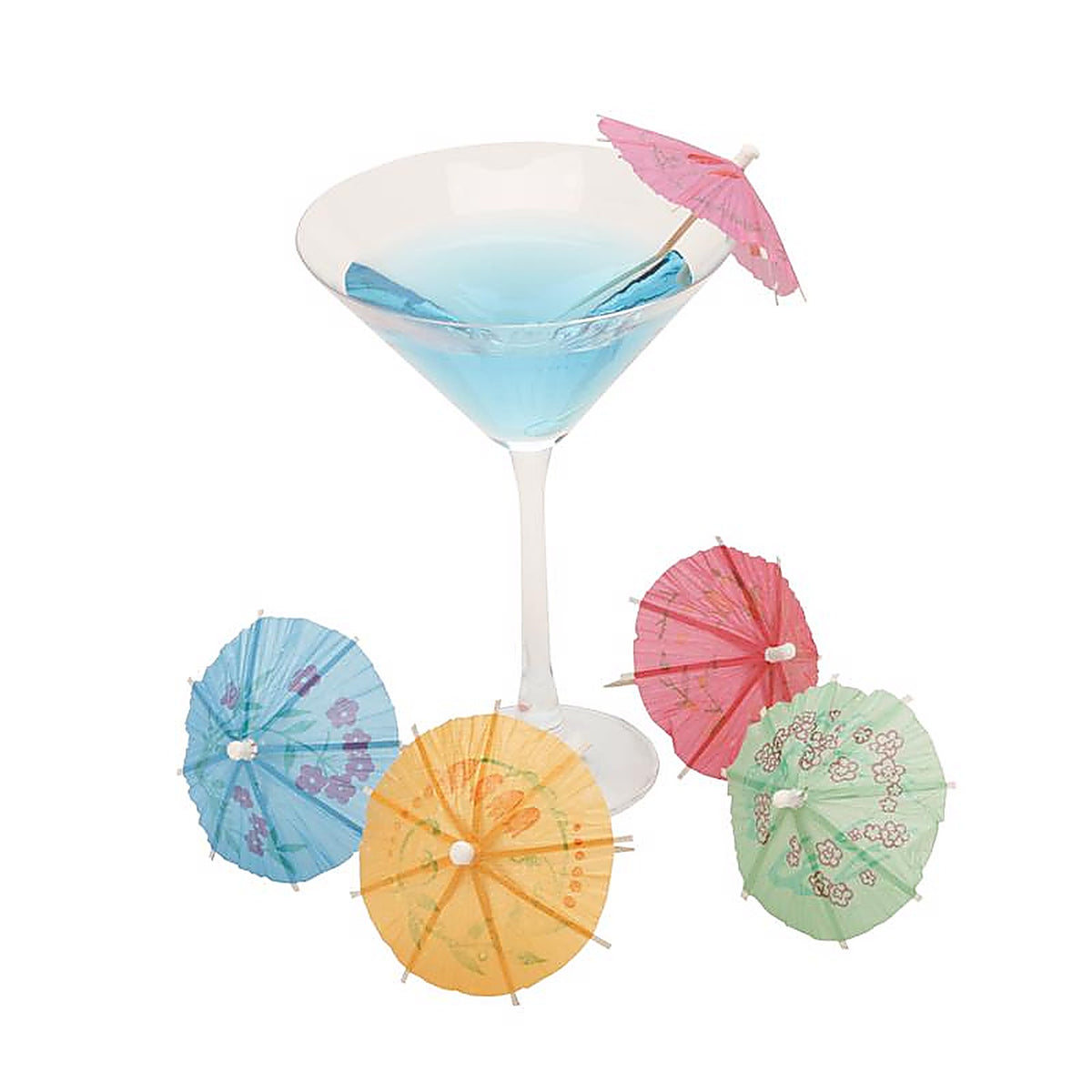 Viovia - VIO-0104 - Assorted Polypropylene Umbrella Appetizer Picks