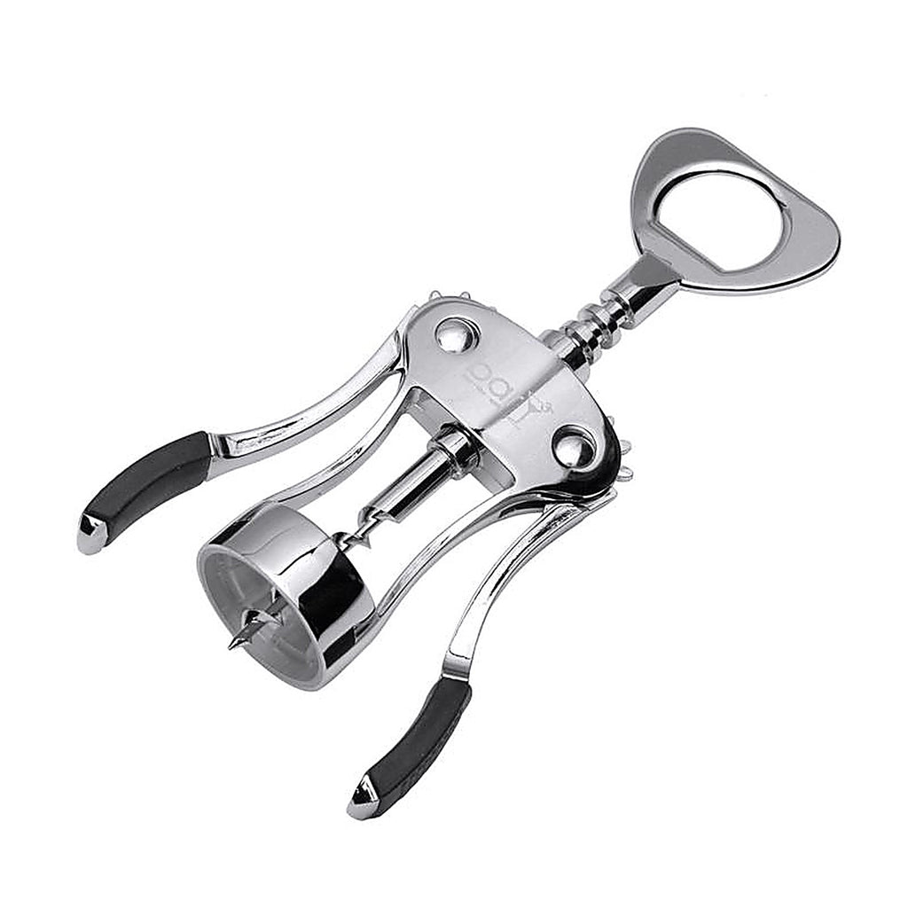 BarY3 VIO-0068 Black/Silver Zinc Alloy Wing Corkscrew