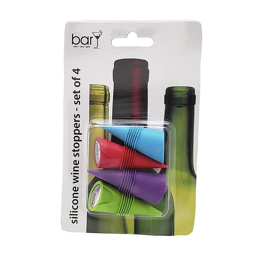 BarY3 BAR-0342 Assorted Plastic/Silicone Wine Stopper
